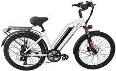 EcoMotion e-City+ Electric Bicycle White Ladies 17" Frame - In Store Pickup Only