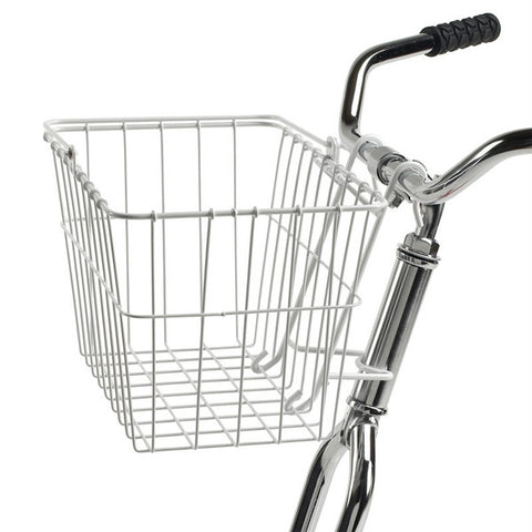 Wald 133 Quick-Release Front Basket White