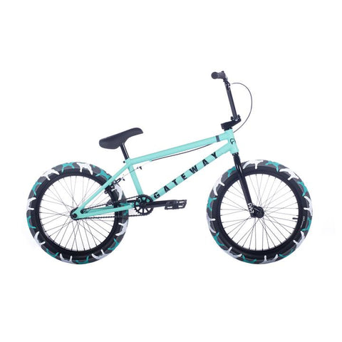 2022 Cult Gateway 20" BMX Bike Teal w/ Teal Camo Tires