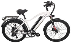 EcoMotion e-City+ Electric Bicycle White 17" Frame - In Store Pickup Only