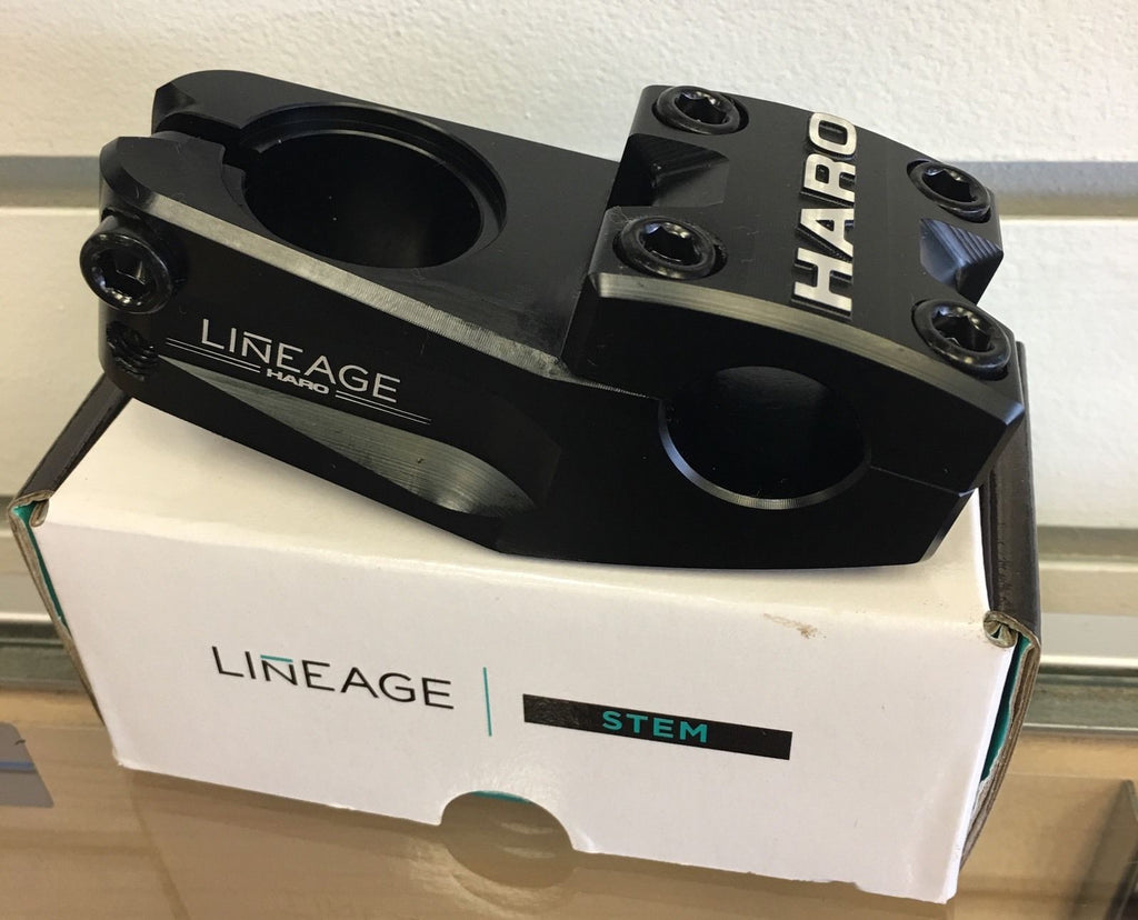 Haro Lineage BMX Threadless Stem Black 52mm Top Load | Inky's Bicycles