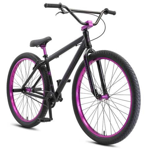 SE BIKES BIG FLYER 29" STEALTH MODE BLACK W/ PURPLE ANO